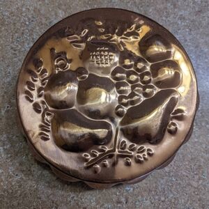 Vintage Copper Fruit Mold